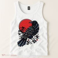Dark Raven Epic Ninja Fight Anime Tank Top thumb 2