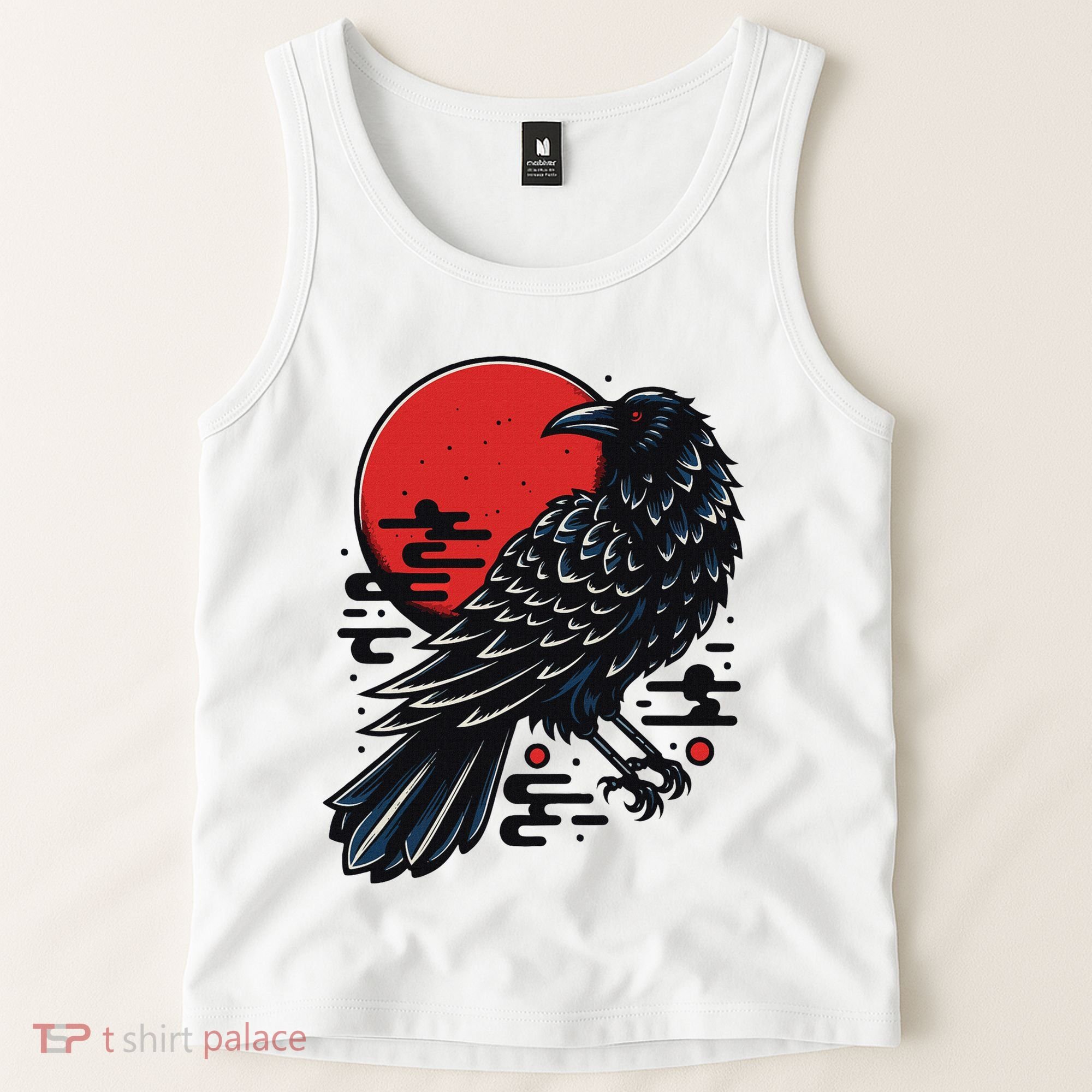 Dark Raven Epic Ninja Fight Anime Tank Top