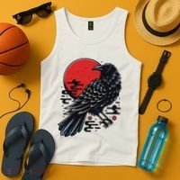 Dark Raven Epic Ninja Fight Anime Tank Top thumb 4