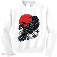 Dark Raven Epic Ninja Fight Anime Kids Sweatshirt thumb 0