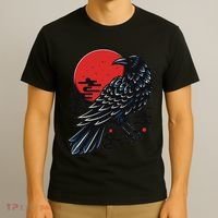 Dark Raven Epic Ninja Fight Anime Cosplay T-Shirt thumb 3