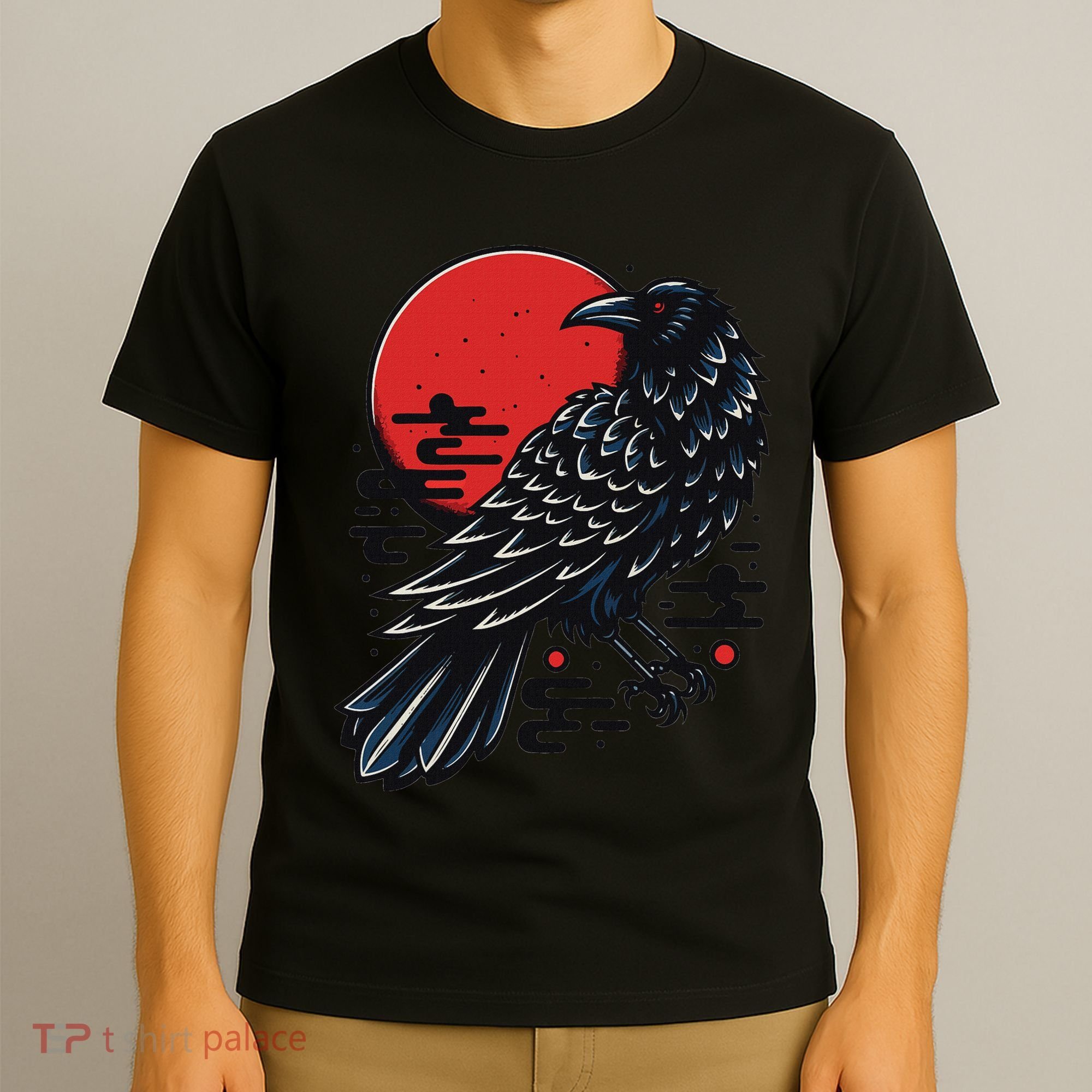 Dark Raven Epic Ninja Fight Anime Cosplay T-Shirt