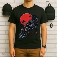 Dark Raven Epic Ninja Fight Anime Cosplay T-Shirt thumb 6