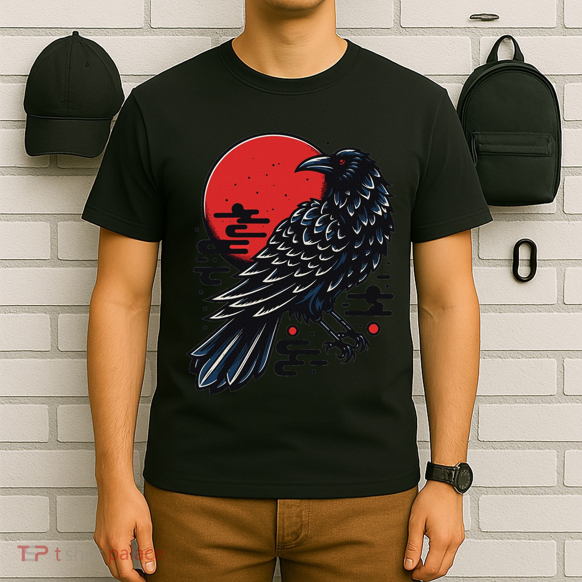 Dark Raven Epic Ninja Fight Anime Cosplay T-Shirt