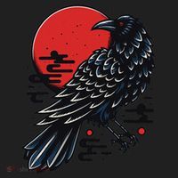 Dark Raven Epic Ninja Fight Anime Cosplay Beanie thumb 2