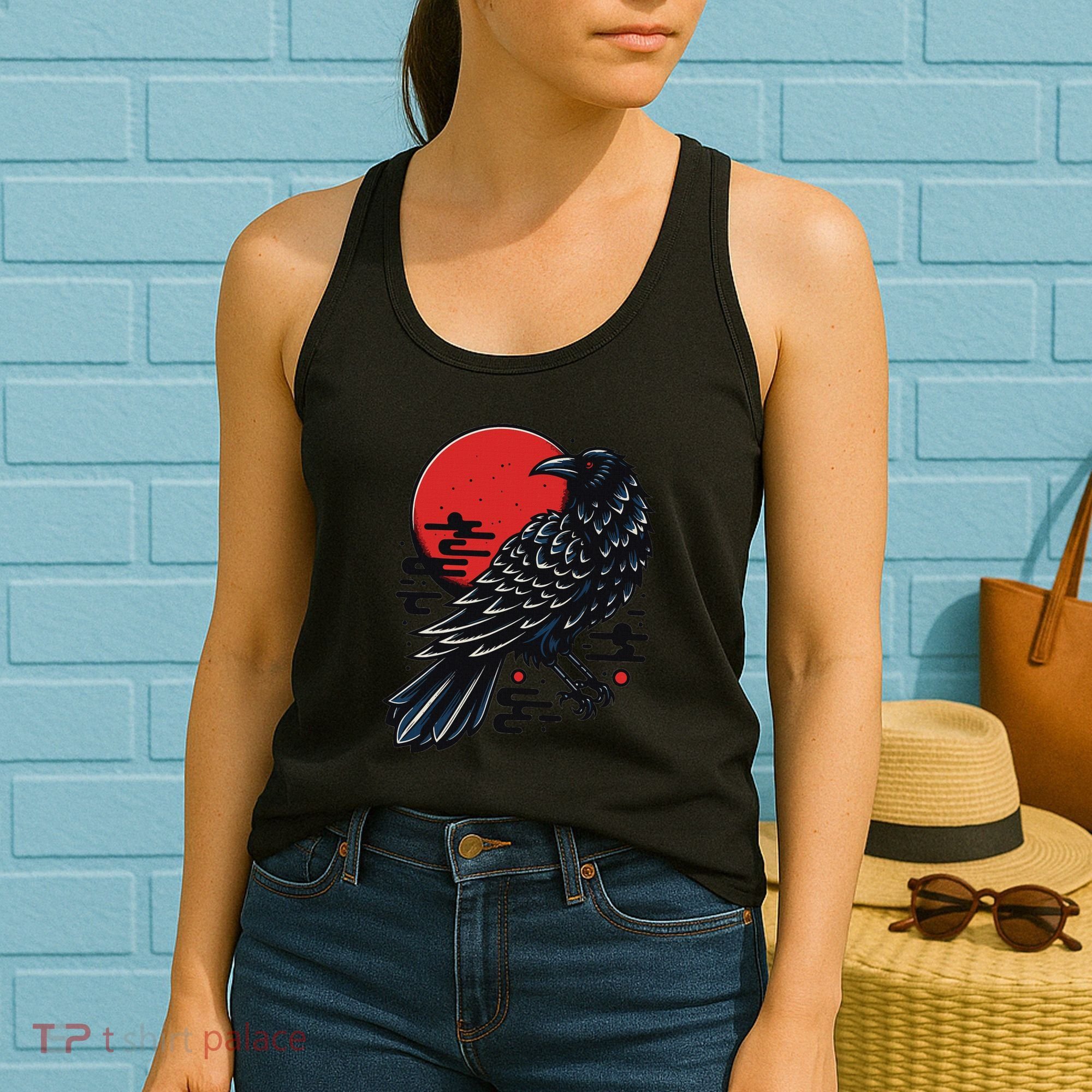 Dark Raven Epic Ninja Fight Anime Cosplay Women's Tank Top