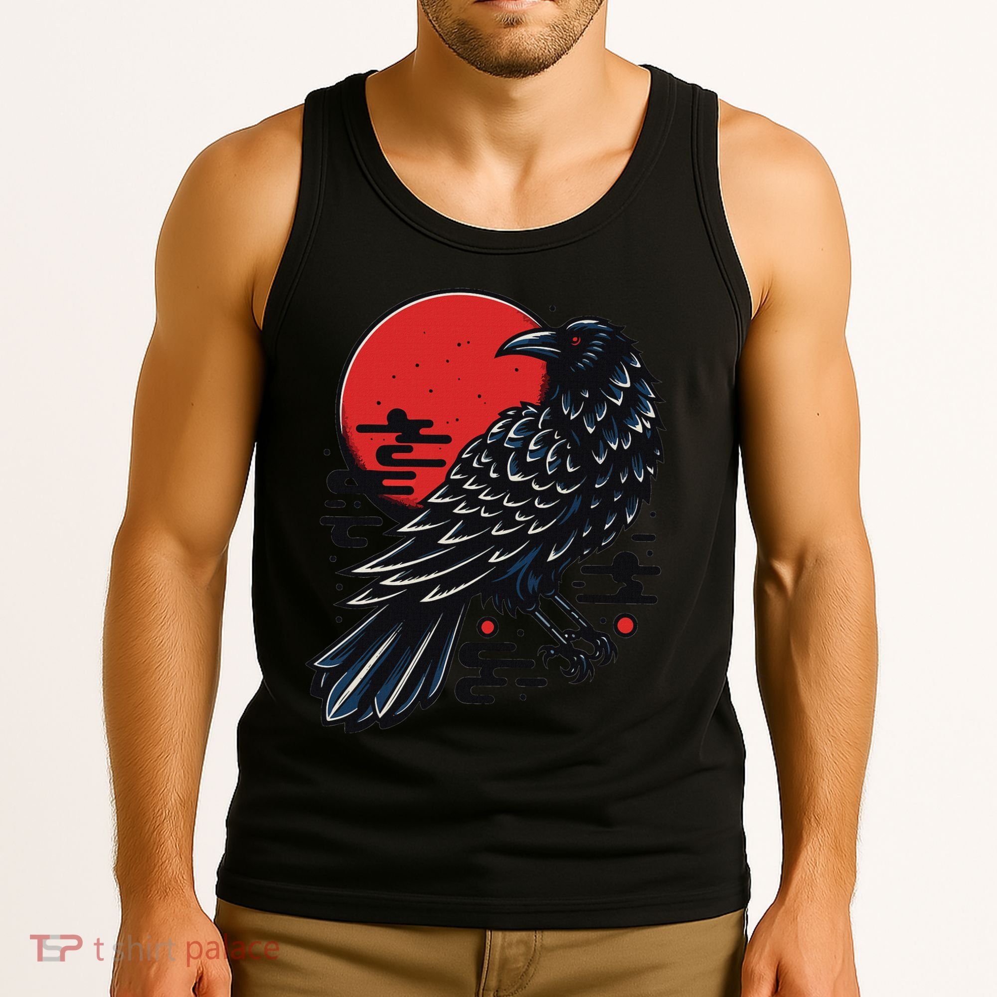 Dark Raven Epic Ninja Fight Anime Cosplay Tank Top