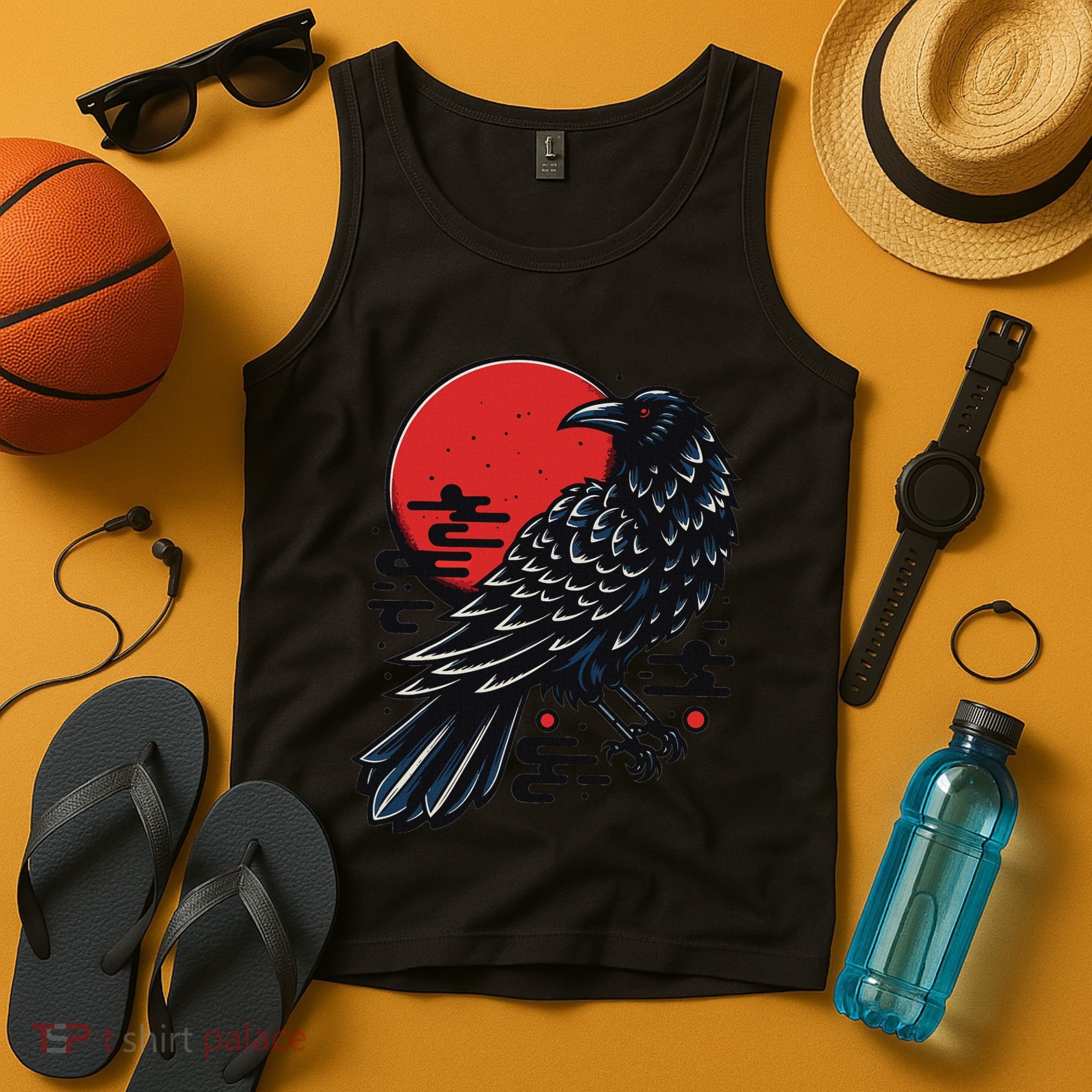 Dark Raven Epic Ninja Fight Anime Cosplay Tank Top