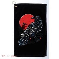 Dark Raven Epic Ninja Fight Anime Cosplay Golf Towel thumb 0