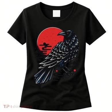 Dark Raven Epic Ninja Fight Anime Cosplay Women's T-Shirt