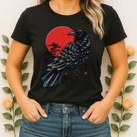 Dark Raven Epic Ninja Fight Anime Cosplay Women's T-Shirt thumb 2