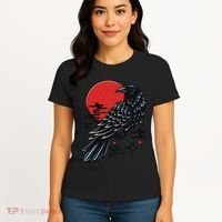 Dark Raven Epic Ninja Fight Anime Cosplay Women's T-Shirt thumb 4