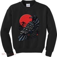 Dark Raven Epic Ninja Fight Anime Cosplay Kids Sweatshirt thumb 0