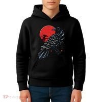 Dark Raven Epic Ninja Fight Anime Cosplay Kids Hoodie thumb 4