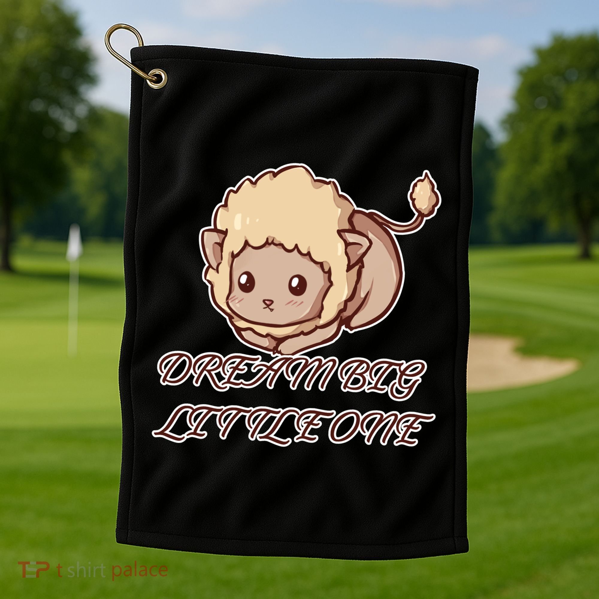 Dream Big Little Lion Golf Towel