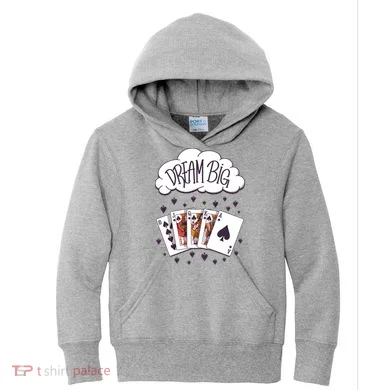 Dream Big Poker Hand Kids Hoodie