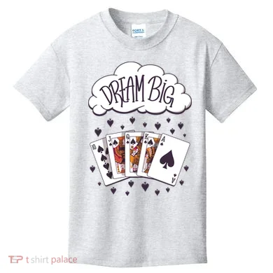 Dream Big Poker Hand Kids T-Shirt