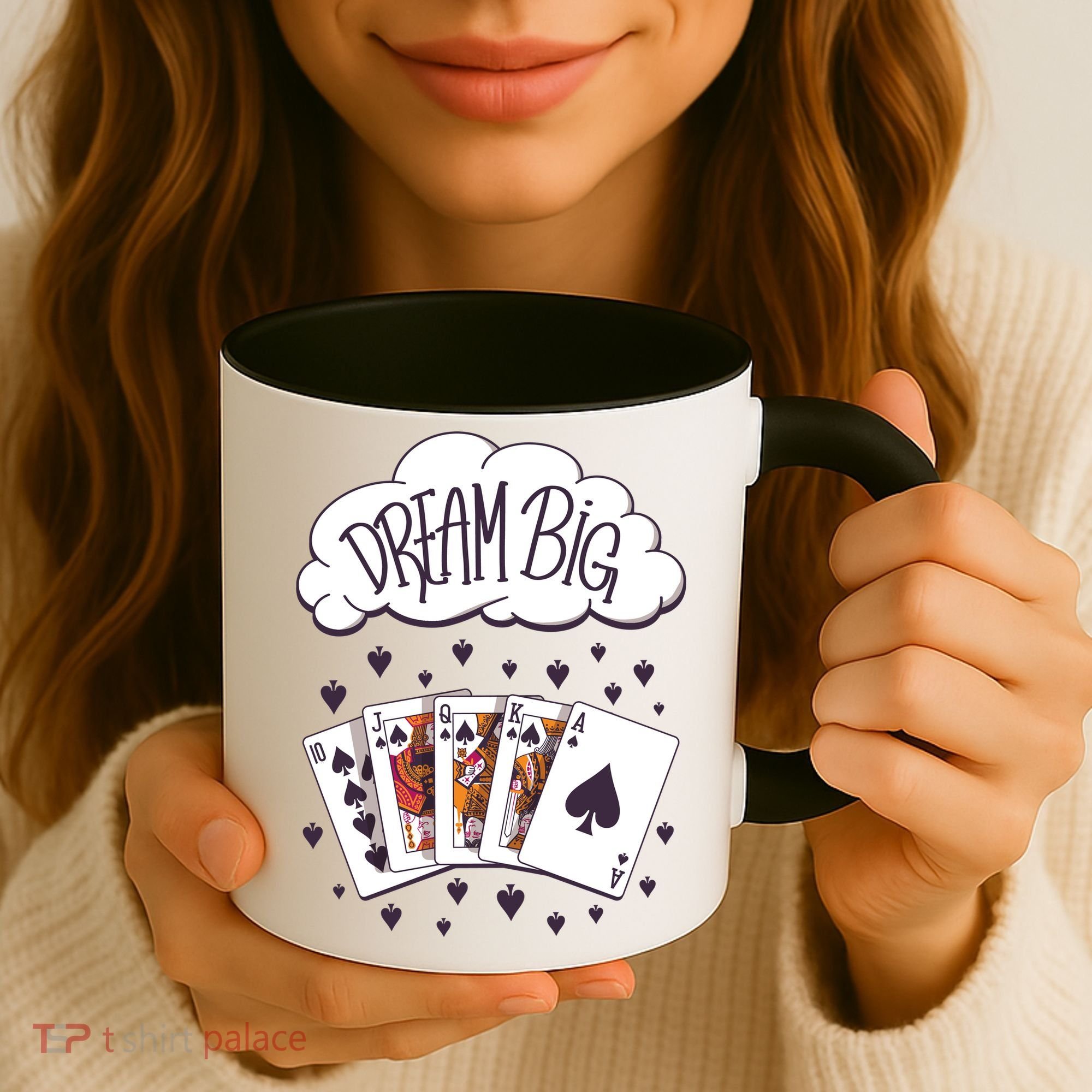 Dream Big Poker Hand Coffee Mug