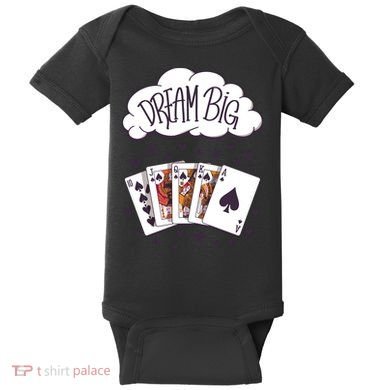 Dream Big Poker Hand Baby Bodysuit
