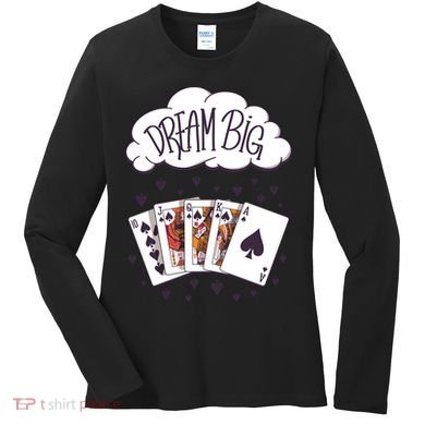 Dream Big Poker Hand Women's Long Sleeve Shirt