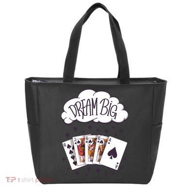 Dream Big Poker Hand Tote Bag