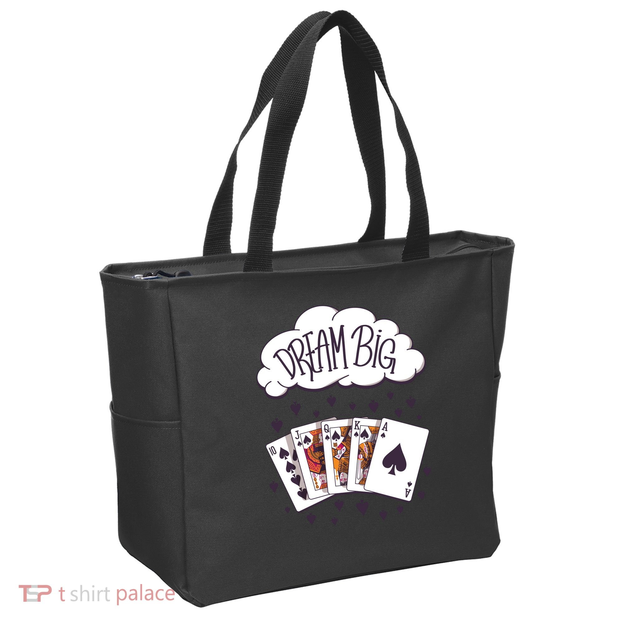 Dream Big Poker Hand Tote Bag