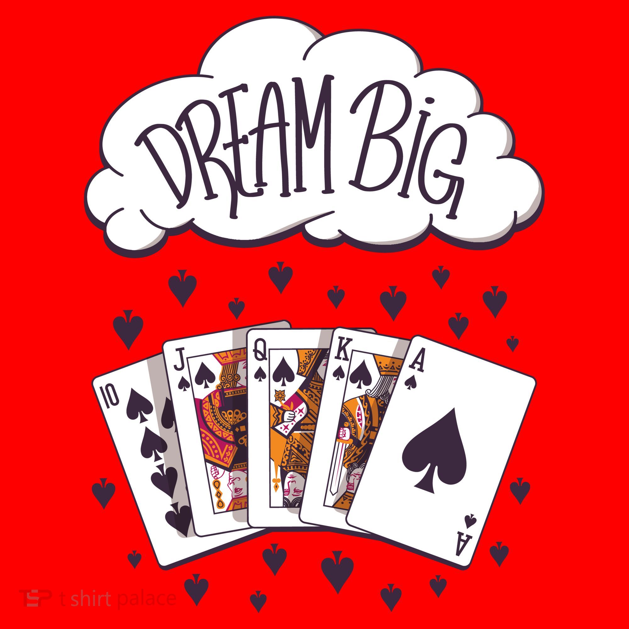 Dream Big Poker Hand Santa Hat