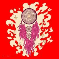 Dream Catcher Moon Santa Hat thumb 1