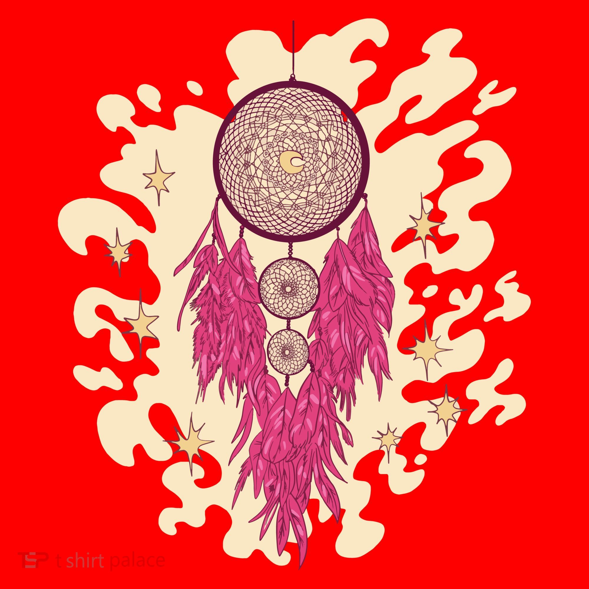 Dream Catcher Moon Santa Hat