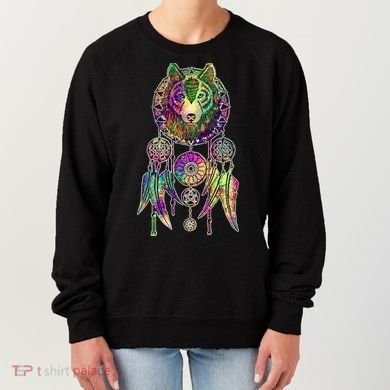Dream Catcher Wolf Galaxy Women's Sweatshirt