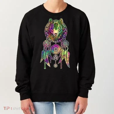 Dream Catcher Wolf Galaxy Women's Sweatshirt