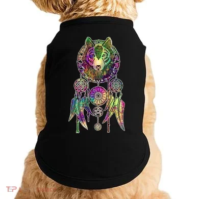 Dream Catcher Wolf Galaxy Doggie Tank