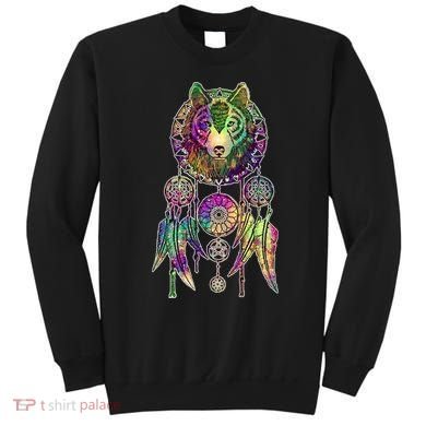 Dream Catcher Wolf Galaxy Sweatshirt