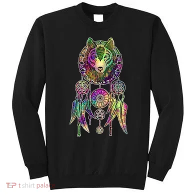 Dream Catcher Wolf Galaxy Sweatshirt