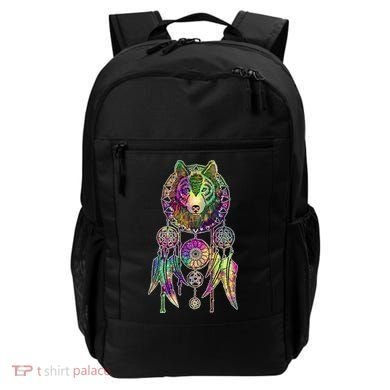 Dream Catcher Wolf Galaxy Backpack