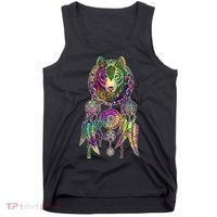 Dream Catcher Wolf Galaxy Tank Top thumb 0