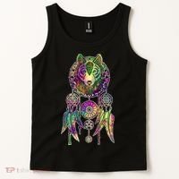 Dream Catcher Wolf Galaxy Tank Top thumb 2
