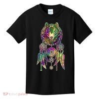 Dream Catcher Wolf Galaxy Kids T-Shirt thumb 0