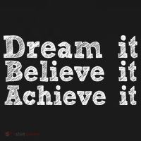Dream It Believe It Achieve It USA-Made Doggie Bandana thumb 2