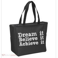 Dream It Believe It Achieve It Tote Bag thumb 2