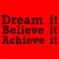 Dream It Believe It Achieve It Santa Hat thumb 1