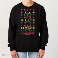 Dream Lead Fight Think Black History Month Women's Sweatshirt thumb 0