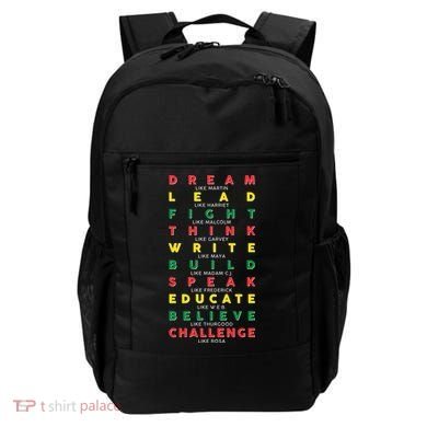 Dream Lead Fight Think Black History Month Backpack