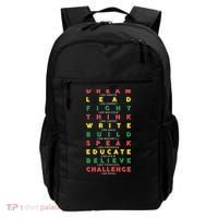 Dream Lead Fight Think Black History Month Backpack thumb 0