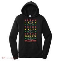 Dream Lead Fight Think Black History Month Women's Hoodie thumb 0