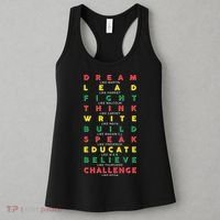 Dream Lead Fight Think Black History Month Women's Tank Top thumb 3