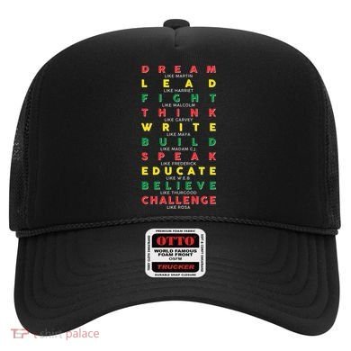 Dream Lead Fight Think Black History Month Hat