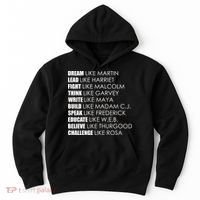 Dream Lead Fight Think Write Build Speak Educate Believe Challenge Hoodie thumb 0