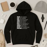 Dream Lead Fight Think Write Build Speak Educate Believe Challenge Hoodie thumb 3