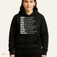 Dream Lead Fight Think Write Build Speak Educate Believe Challenge Hoodie thumb 5
